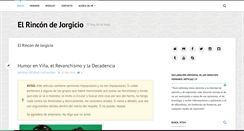 Desktop Screenshot of blog.jorgicio.net