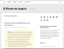 Tablet Screenshot of blog.jorgicio.net